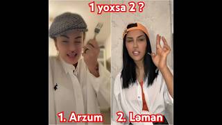 Arzum yoxsa Ləman arzum9999 leman4141 keşfet [upl. by Meehan]