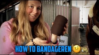 Bandageren 🤔 Eerste gallopwissel 🐎 vlog 22 RPh [upl. by Derron]