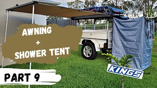 SHOWER TENT  AWNING FOR CAMPER TRAILER [upl. by Aizitel379]