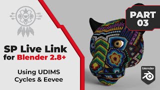 ENG Substance Painter LiveLink for Blender Using UDIMS in Cycles amp Eevee [upl. by Idarb130]