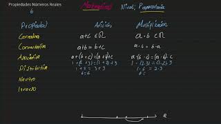 Propiedades Aditivas y Multiplicativas de números Reales  Matemáticas Preparatoria [upl. by Wilmer]