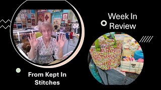 quotWeek In Reviewquot Whats Been Stitching In the Cottage Plus Mail Haul embroidery quilting [upl. by Kimitri91]