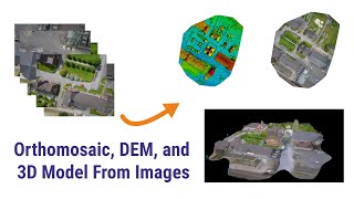 Create Orthomosaic Map 3D Model and DEM from Images with PIX4Dmapper [upl. by Catto]