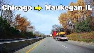 Driving from Chicago to Waukegan IL interstate 94 [upl. by Lenz]