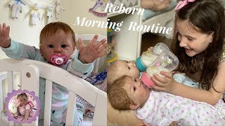 Reborn Morning Routine with a Toddler and Newborn Twins [upl. by Jovia179]