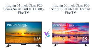 Insignia 24inch vs 50inch Fire TV 📺 Comparison 🔥 1080p vs 4K UHD 🌟 [upl. by Shaddock]