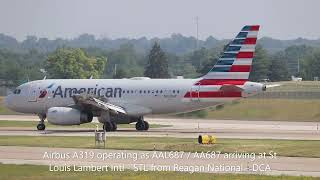 Afternoon arrivals at St Louis Lambert International on Saturday June 17 2023 [upl. by Avilys]