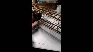 I Built Aircraft Biplane  Sopwith Camel  Artesania Latina  Part 33  Ropes Short3 [upl. by Elletnahs]