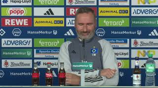 HSV Pressekonferenz vor dem Derby gegen FC StPauli [upl. by Steddman]