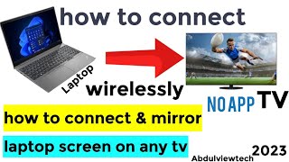 how to connect amp mirror laptop screen on any smart tv wirelessly Screen mirroring [upl. by Arihaj478]