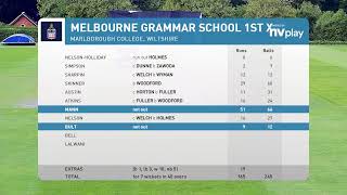 Marlborough College Colts 1 v Melbourne Grammar School 1st XI [upl. by Kamerman]