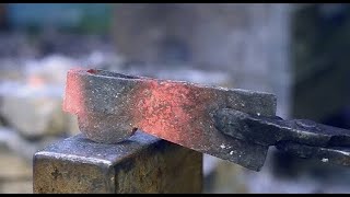 Making small axe  blacksmithing wood carving and bushcraft trip [upl. by Akimert]