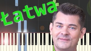 🎹 Przez Twe Oczy Zielone Akcent  Piano Tutorial łatwa wersja 🎵 NUTY W OPISIE 🎼 [upl. by Ayyidas]