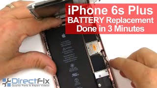 iPhone 6S Plus Battery Replacement Shown in 3 Minutes [upl. by Ayikahs867]