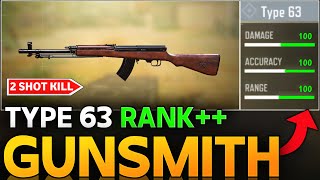 TYPE 63 IS BETTER THEN SKS 2 SHOT GUNSMITH IN COD MOBILE  NEW TYPE 63 BEST BUILD [upl. by Stoops]