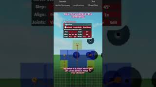 Rig editor  a roblox plugin for making joints or welds [upl. by Hadnama]