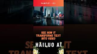 Hailuo Ai text prompt to video sample video [upl. by Muslim841]