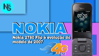 NOKIA 2760 FLIP 4G  TELEFONE BÁSICO QUE PERMITE BAIXAR APPS COMO WHATSAPP E FACEBOOK [upl. by Ilrebma643]