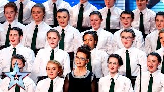 Presentation School Choir strike a chord  Week 3 Auditions  Britain’s Got Talent 2016 [upl. by Hardie]