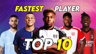 Top 10 Fastest Football Player 2024  HD [upl. by Rellim419]