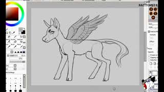 WIP Unicorn Base speeddraw [upl. by Constancy]