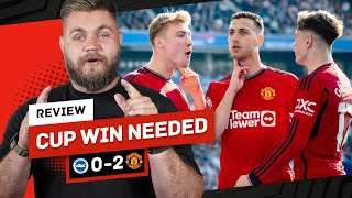 Is Ten Hag Safe De Zerbi to United Brighton 02 Man United Reaction [upl. by Clorinda]