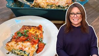 How to Make Simple amp Simply Delicious Spinach Lasagne with TomatoBasil Sauce  Rachael Ray [upl. by Eednar]