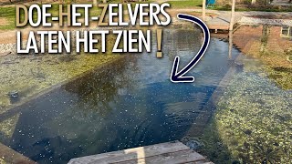 Zelf gemaakte zwemvijver  Doehetzelvers laten hun zwemvijver zien 1 [upl. by Lorak]