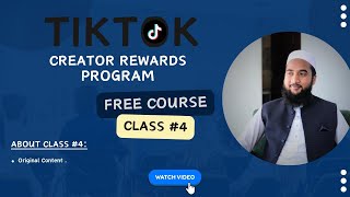 Make Original Content For Tiktok and earn money lifetime Class 4 [upl. by Blisse]