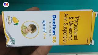 Duoflam DS Suspension  Paracetamol And Mefenamic Acid Syrup  Duoflam DS Syrup Uses Benefit Dose [upl. by Suoivatnod]