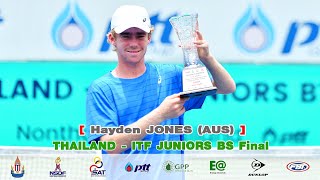 THAILAND  ITF JUNIORS B1 BS Final  Hayden JONES AUS 1 vs Jangjun KIM KOR 2 [upl. by Etra352]