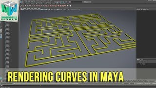 Maya Tutorial How To Render Curves In Maya and Arnold [upl. by Scurlock]