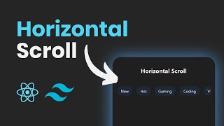 Horizontal Scroll using Tailwind Css  React JS Tutorial [upl. by Fleming]