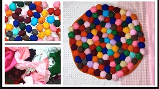 DIY Super Easy Doormat Idea Doormat Making At Home With Old Clothes paydan Banane ka Tarika viral [upl. by Ahsrats]