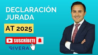 Declaraciones Juradas AT 2025 [upl. by Esertak]