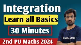 Basics of Integration  Integration  2nd PUC Mathematics Exam 2024 [upl. by Lili]