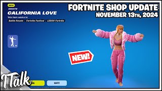 NEW CALIFORNIA LOVE EMOTE Fortnite Item Shop November 13th 2024 Fortnite Chapter 5 [upl. by Neeron]