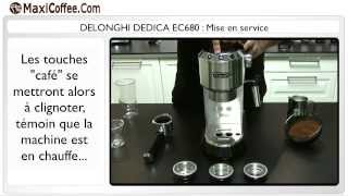 DELONGHI DEDICA EC680 Mise en service [upl. by Heisser]