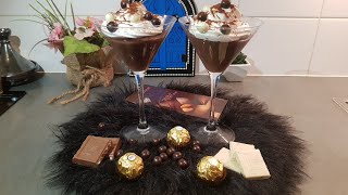 Recette chocolat liégeois simple et facileالتحلية اللتي تبحثين عنها لسهرية رمضان [upl. by Nahshun]