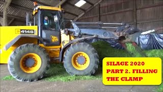 SILAGE MAKING 2020 PART 2 FILLING THE CLAMP [upl. by Matteo]