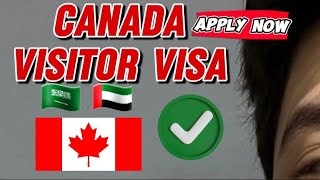 how to apply canada visit visa from saudi arabia  how to apply canada visitor visa online jeddah [upl. by Strong523]