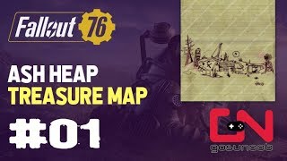 Fallout 76  Ash Heap Treasure Map 01 Location [upl. by Noteek]