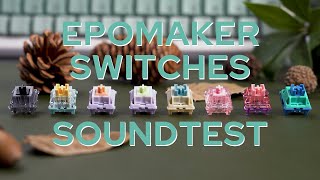 Soundtest🎙 for most Epomaker Switches on the EPOMAKER EK68 VIA kit [upl. by Irot636]