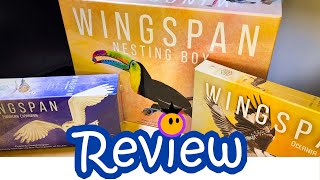 Wingspan Nesting Box  Unboxing and Review  Including European Oceania amp Asia Expansions [upl. by Lauder]