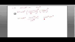 Unit Conversion Cubic Angstrom to Cubic decimeter Excercise 19 [upl. by Hnim]