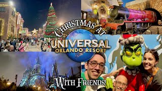 Christmas at Universal Studios Orlando  Wizarding World of Harry Potter [upl. by Betta]