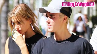 Justin Bieber amp Hailey Baldwin Go For An Afternoon Stroll Through The Streets Of Beverly Hills CA [upl. by Graces]