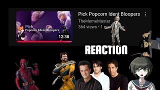 Pick Popcorn Ident Bloopers Reaction with the UampOptium Gang [upl. by Amati]