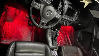 Mk1 Vw Tiguan footwell lighting install part 2 [upl. by Enad899]