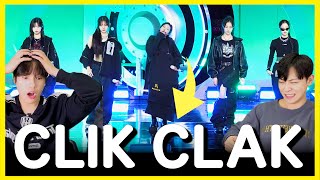 Korean react BABYMONSTER  CLIK CLAK inkigayo 😱😮 [upl. by Akemhs]